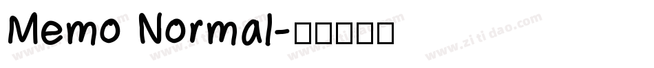 Memo Normal字体转换